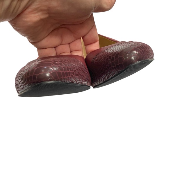 NEW - Trotters Kiki Red Leather Pumps Snake Skin Cap Toe size 12W 12 W T1957-627 - Picture 5 of 14